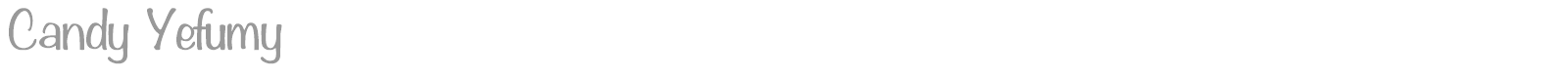 Candy Yefumy font preview